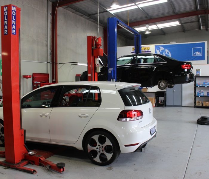 cars in garage