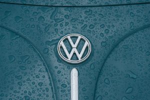 Volkswagen Logo on car